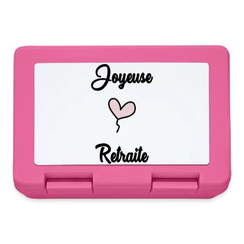 RETRAITE. JOYEUSE RETRAITE - Boîte à goûter - rose - Devant