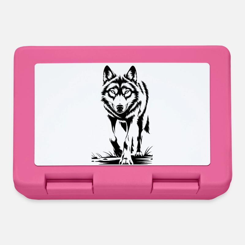 Wild Wolf Freedom - Lunchbox - pink