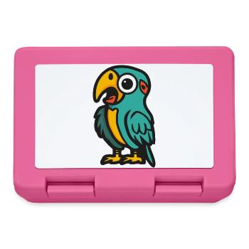 Papagai Halloween Zombie - Brotdose - Pink - Vorne