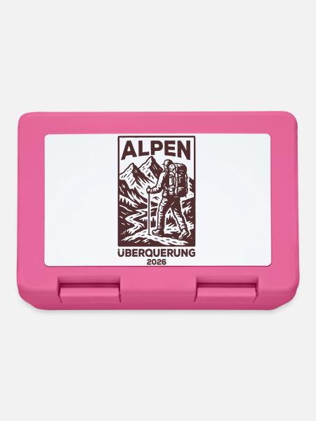 Alpen Überquerung 2026 - Wandern - Brotdose - Pink