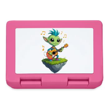 Green Goblin with Guitar - Lunchbox - pink - Front