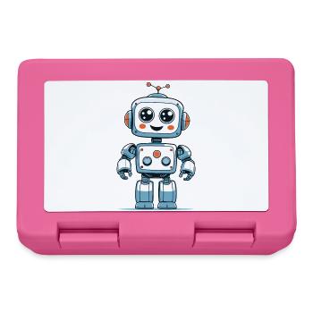 Small space robot - Lunchbox - pink - Front