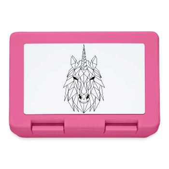 Polygone licorne - Boîte à goûter - rose - Devant