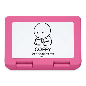 Coffy – Don't Talk to Me Yet | Coffee Mood - Lunchbox - pink - Front