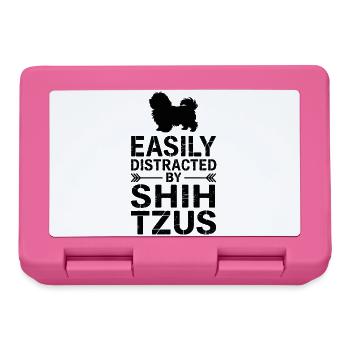 Shih Tzu Sprüche Hunde Lustiges Shih Tzu Geschenk  - Brotdose - Pink - Vorne