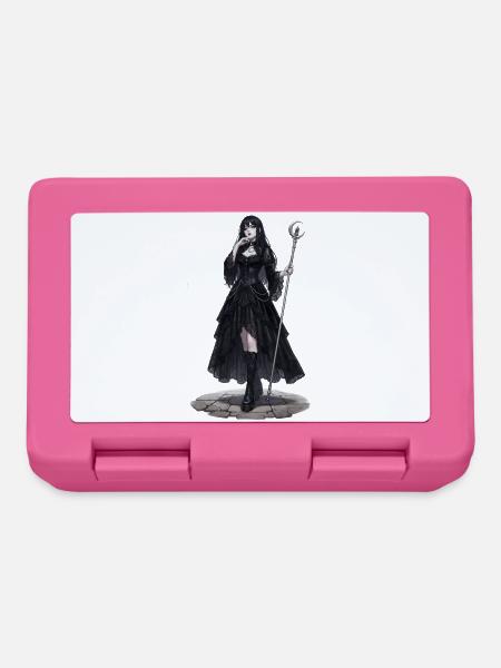 Gothic Hexenkönigin mit Stab - Brotdose - Pink