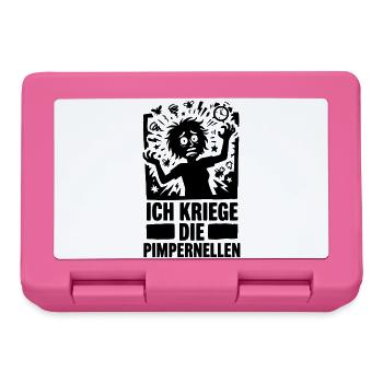 Pimpernellen Stressiger Tag Arbeit Büro Alltag - Brotdose - Pink - Vorne