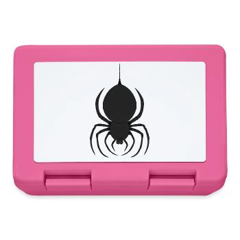 Düstere Spinne mit Roten Augen - Brotdose - Pink - Vorne