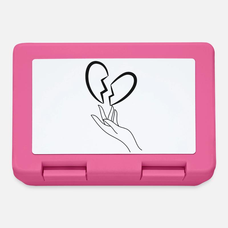 Broken heart - Lunchbox - pink
