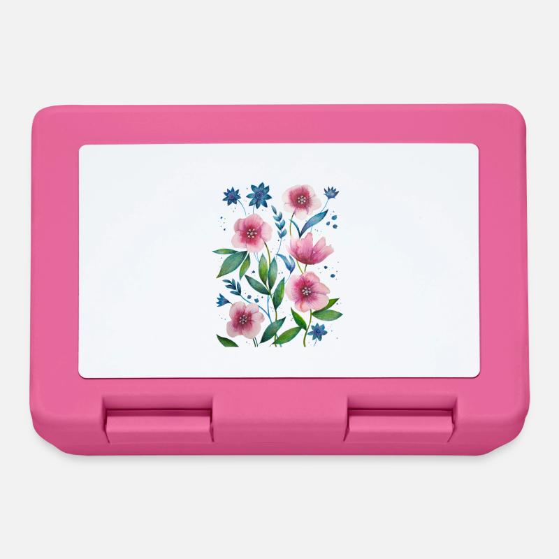 Blumen - Brotdose - Pink