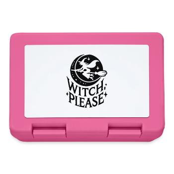 Witch Please – Stylisches Halloween-Motiv - Brotdose - Pink - Vorne