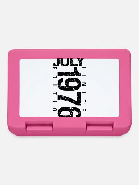 Geburtstag Juli 1976 Juli geboren im Juli 1976 - Brotdose - Pink