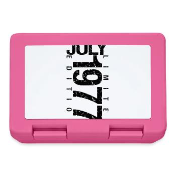 Birthday July 1977 July born in July 1977 - Lunchbox - pink - Front