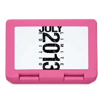 Geburtstag Juli 2013 Juli geboren im Juli 2013 - Brotdose - Pink - Vorne