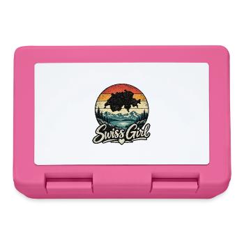 Swiss Girl Retro Look - Brotdose - Pink - Vorne