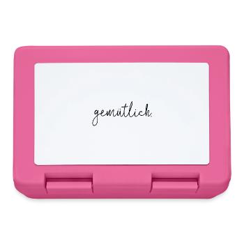 gemütlich - Brotdose - Pink - Vorne