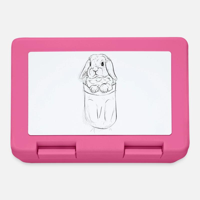 Ram Rabbit in Bag - Lunchbox - pink