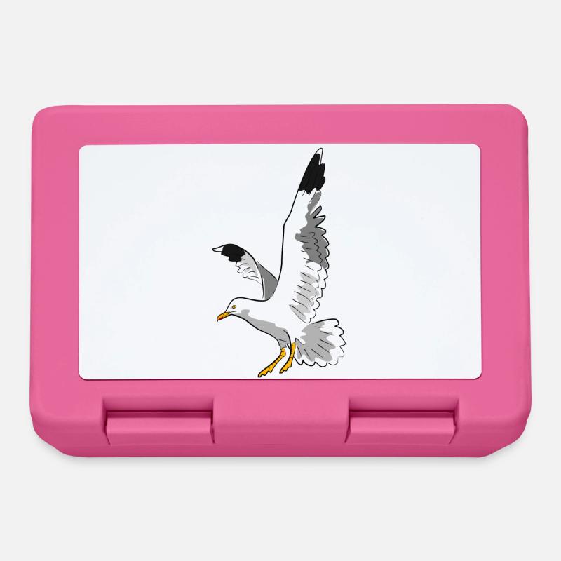 vogel möwe strand - Brotdose - Pink