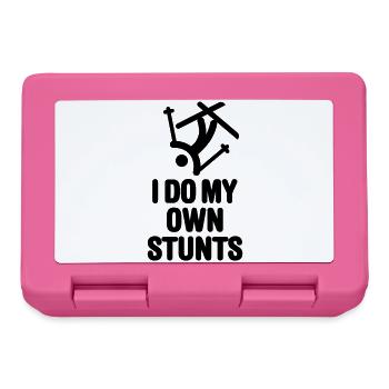 I do my own stunts - skiing / ski - Boîte à goûter - rose - Devant