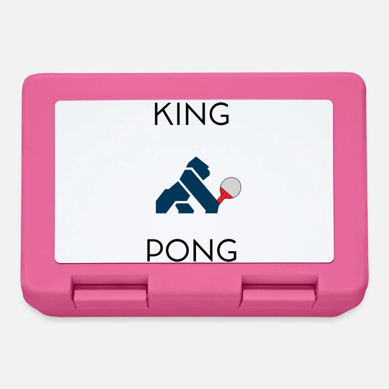 King pong - Boîte à goûter - rose