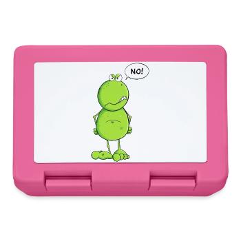 Funny No Frog I No Nö Statement - Lunchbox - pink - Front