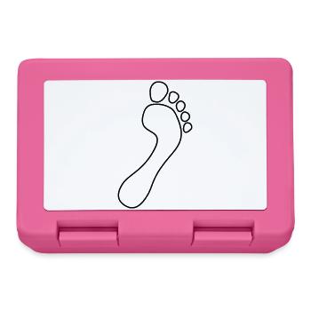 natural runners barfuss umriss 2023 - Brotdose - Pink - Vorne