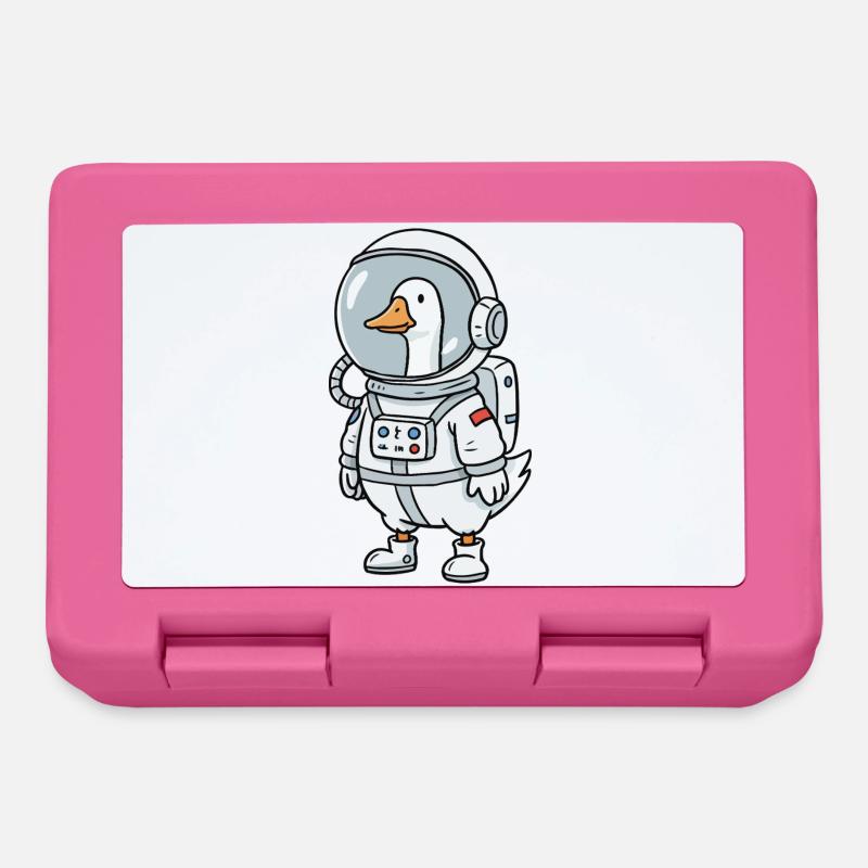 Astronaute de l’Oie de l’Espace - Boîte à goûter - rose