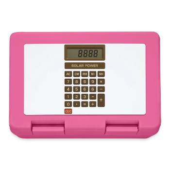 Solar Power Calculator Retro - Lunchbox - pink - Front