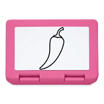 Chili pepper hot outline - Lunchbox - pink - Front