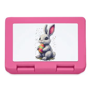 Papa Lapin de Pâques partenaire de Pâques Look de Pâques - Boîte à goûter - rose - Devant