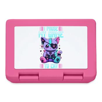 Pastel Goth Soft Goth Gaming Gamer - Lunchbox - pink - Front