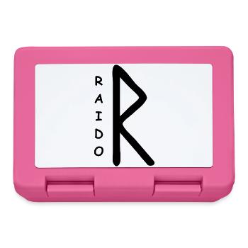 Runes Runiques Raido - Boîte à goûter - rose - Devant