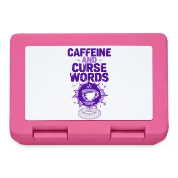 Caffeine and Curse Words - Brotdose - Pink - Vorne