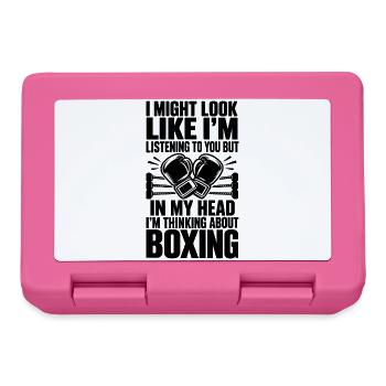 Boxer, Boxer, Liebhaber, Kampfsport, Fitness - Brotdose - Pink - Vorne