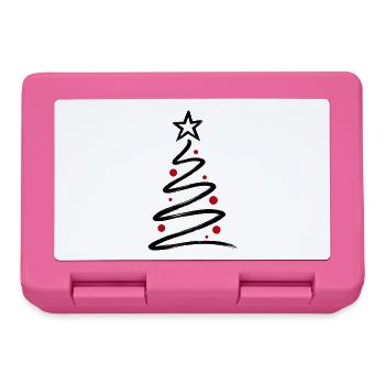 Minimal Christmas Tree 🎄 - Brotdose - Pink - Vorne