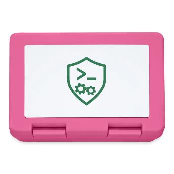 Bouclier de code avec engrenages - Boîte à goûter - rose - Devant