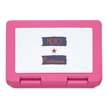 MERCI. MAÎTRESSE. MAÎTRE. MERCI MAÎTRESSE - Boîte à goûter - rose - Devant