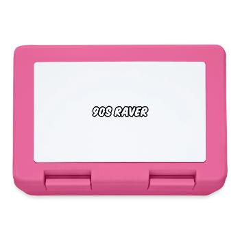 90er Jahre Raver Design. - Brotdose - Pink - Vorne