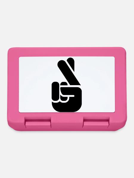 Crossed Fingers - Boîte à goûter - rose