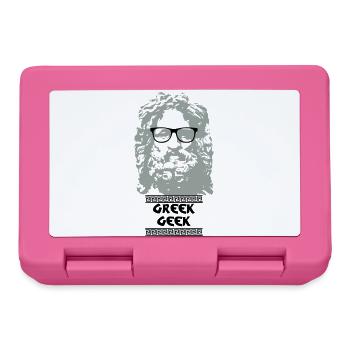 Greek Geek - Lunchbox - pink - Front