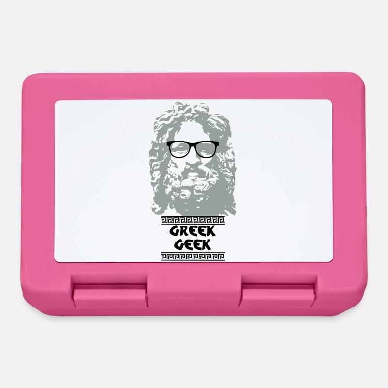 Greek Geek - Boîte à goûter - rose