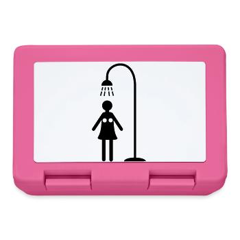 duschen hygiene lebensstil - Brotdose - Pink - Vorne