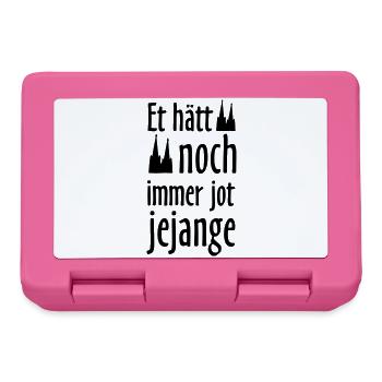 Et hätt noch immer jot jejange - Brotdose - Pink - Vorne