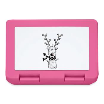 Ho Renne Ho - Rennes - Cadeau - Noël - Boîte à goûter - rose - Devant