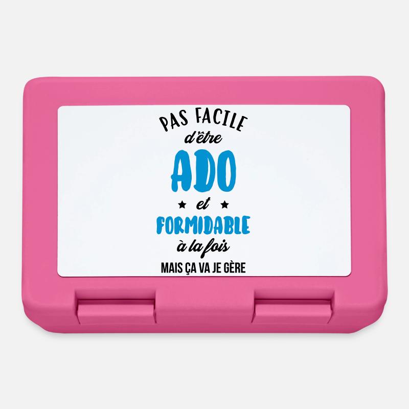 adolescent / enfant / ado / adolescente - Boîte à goûter - rose
