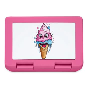 Verspieltes Eistopping-Motiv für Kinder - Lunchbox - pink - Front