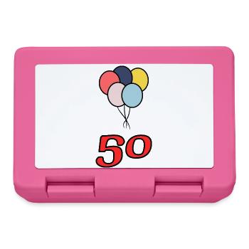 50. 50 YEARS. 50th ANNIVERSARY. 50 YEARS ANNIVERSARY. - Lunchbox - pink - Front