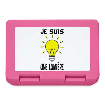 Je suis une lumière - Boîte à goûter - rose - Devant