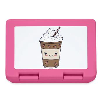 Pumpkin Spice Latte – Kawaii Fall 🍂☕ - Lunchbox - pink - Front