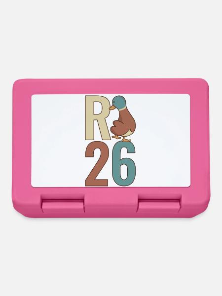 R Ente 26 - R Ente 2026 - Rente 2026 - Brotdose - Pink